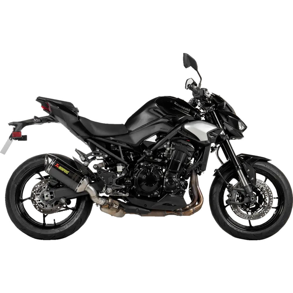 AKRAPOVIC Slip-On Line Muffler for Kawasaki Z900 S-K9SO11-HZC with Carbon Fiber Finish