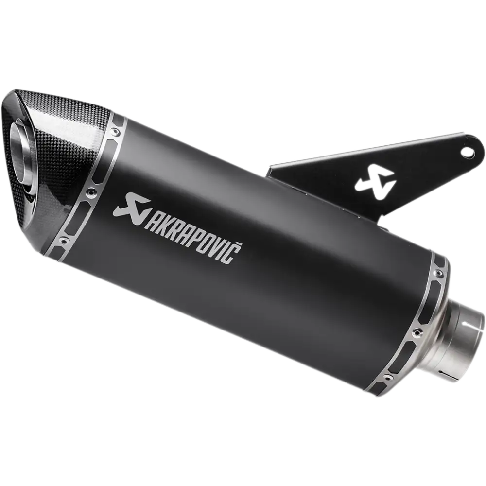 AKRAPOVIC Slip-On Line Muffler - Titanium - Black S-D8SO2-HRBL