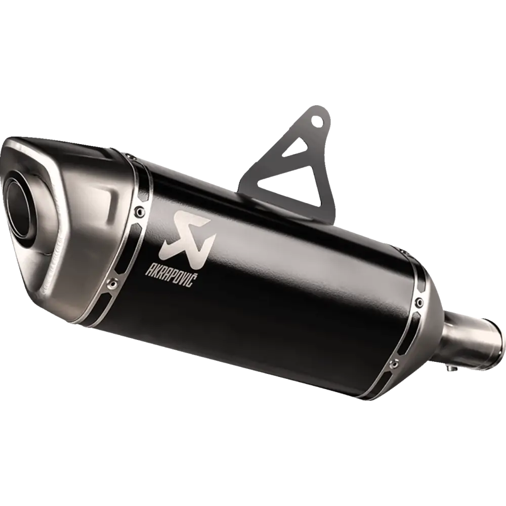 AKRAPOVIC Slip-On Line Muffler - Titanium - Black S-H7SO6-HRTBL