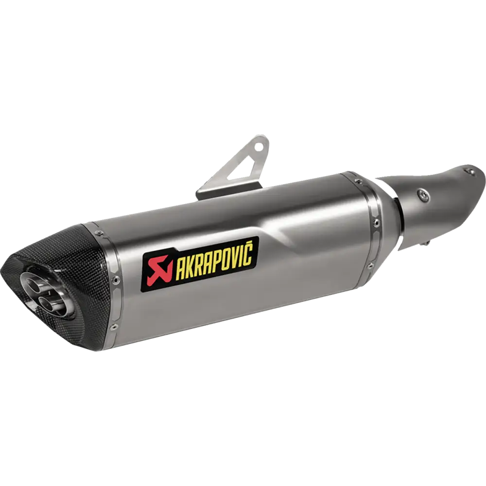 AKRAPOVIC Slip-On Line Muffler - Titanium - Ninja 500/Z500 S-K5SO1-HRT
