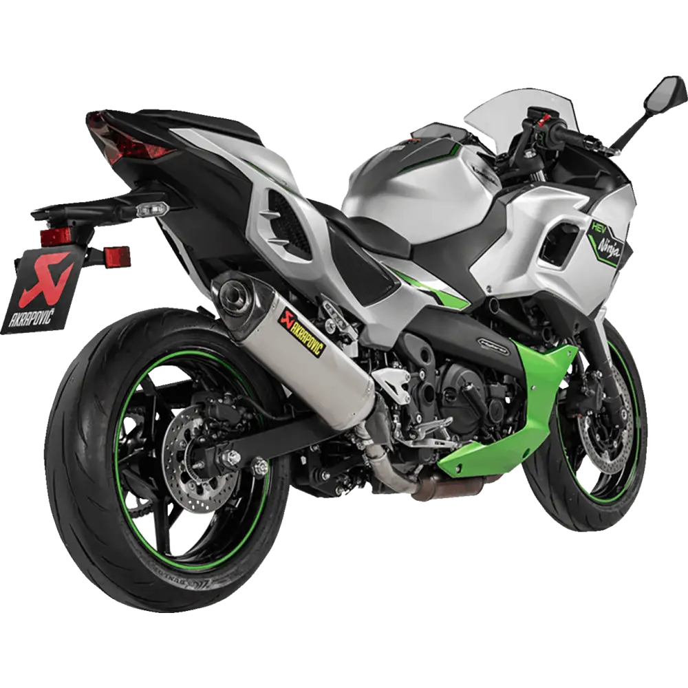AKRAPOVIC Slip-On Line Muffler - Titanium - Ninja 7/Z7 Hybrid S-K4SO9-HRT