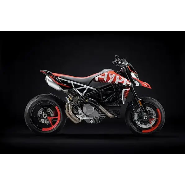 Akrapovič Slip-On Line Titanium Muffler S-D9SO15-HCBT for Ducati Hypermotard 950/SP/RVE 2019–2025 - E X Haust Group