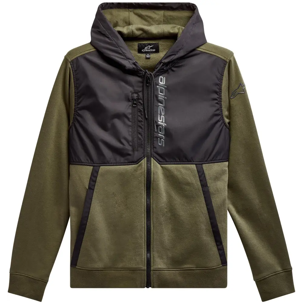 Aligned Hoodie Military/Black Sm