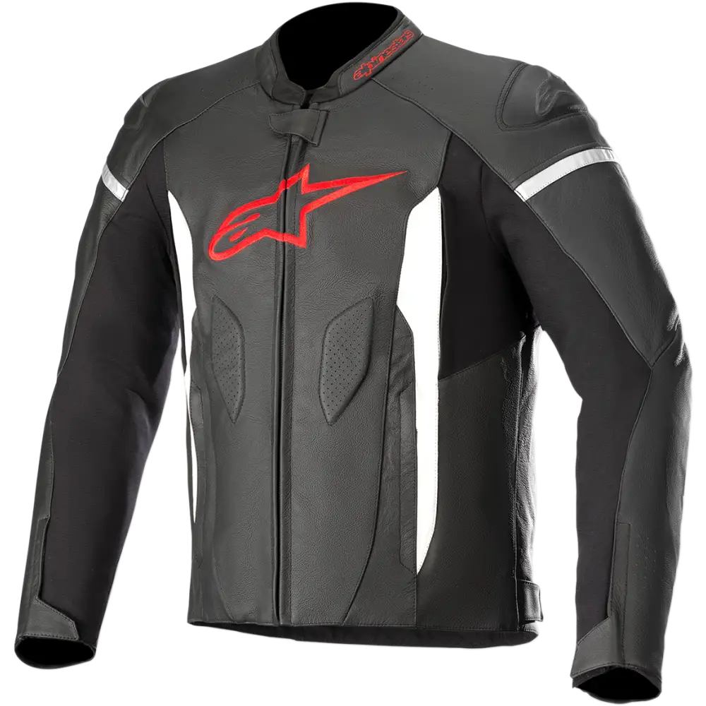 ALPINESTARS Faster Airflow Leather Jacket - Black/Red - US 42 / EU 52 3103618-1303-52