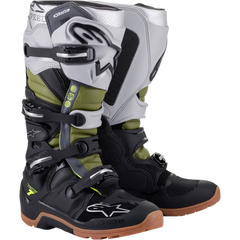 ALPINESTARS Tech 7 Enduro Boots - Black/Silver/Green - US 8 2012114-1916-8