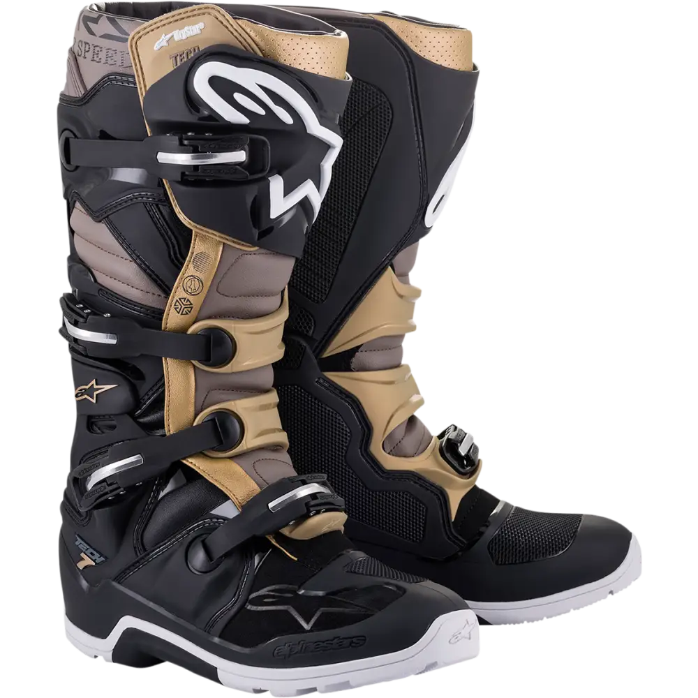 ALPINESTARS Tech 7 Enduro Drystar? Boots - Black/Gray/Gold - US 9 2012620-1959-9