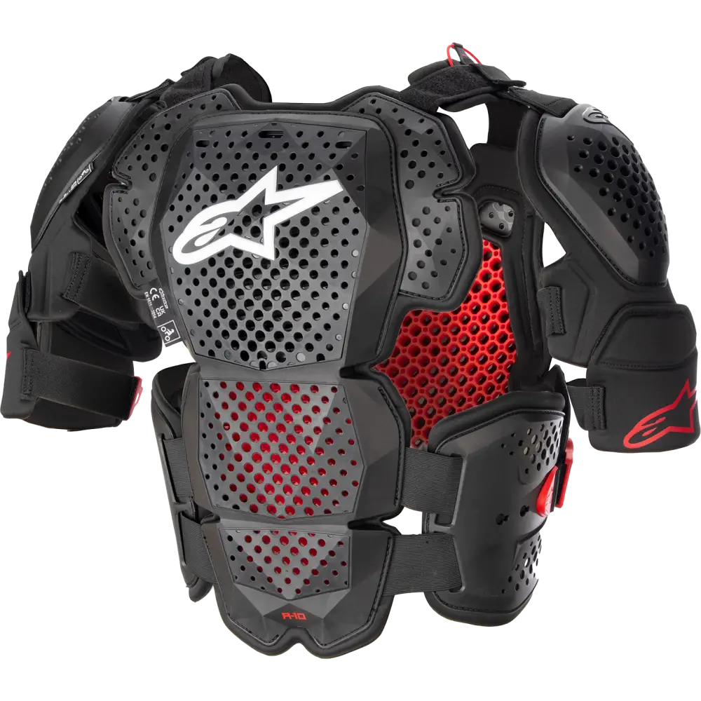 ALPINESTARS A-10 v2 Full Roost Guard - Black/Red - M/L 6700523-1431-ML