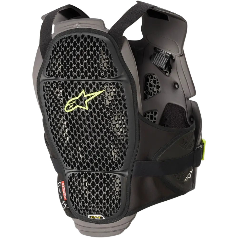 ALPINESTARS A-4 Max Chest Guard - Black/Anthracite/Yellow Fluo - M/L 67015201155M/L