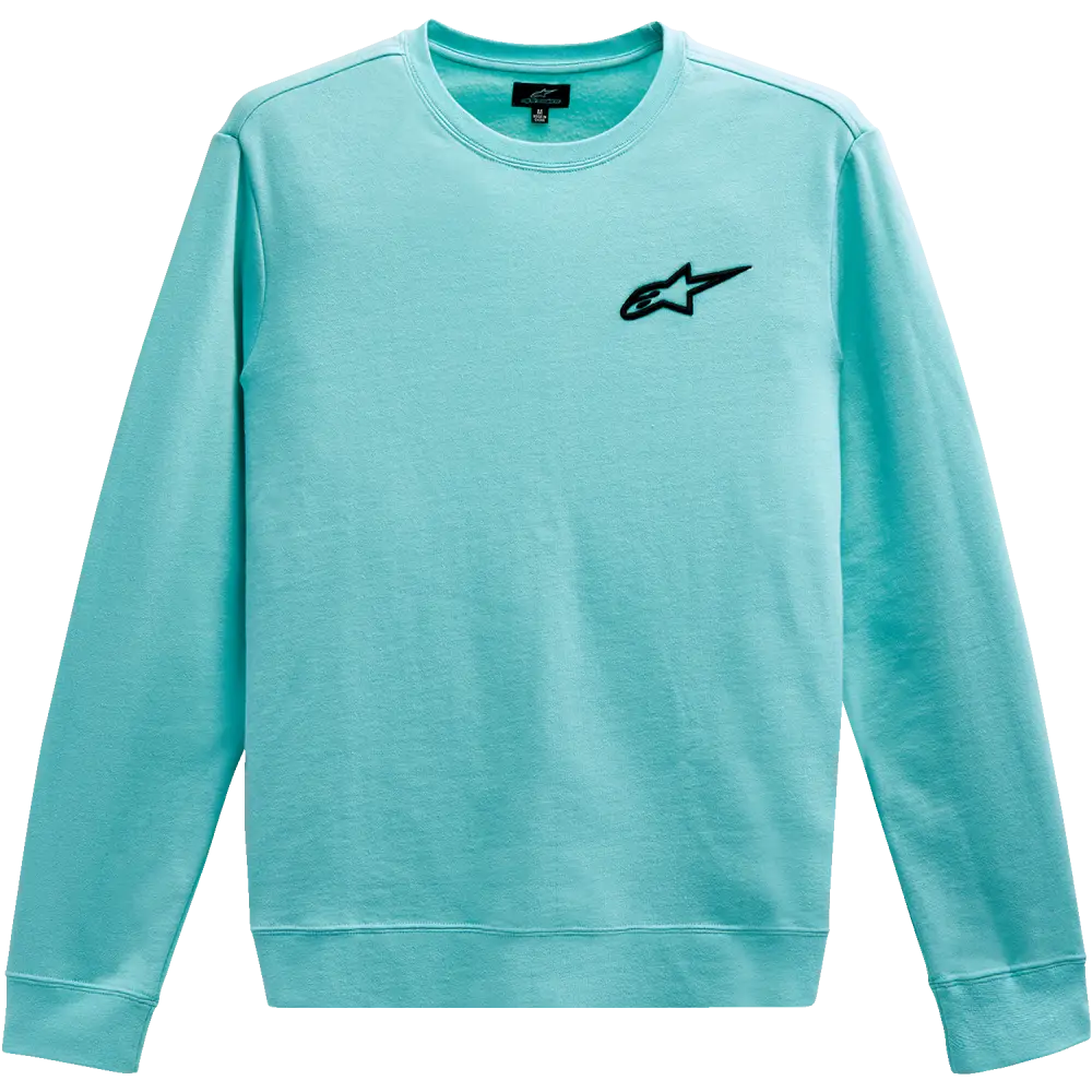 ALPINESTARS Ageless Crew Fleece - Aqua - Medium 1232510207206M