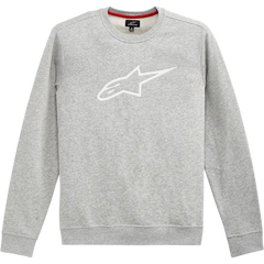 ALPINESTARS Ageless Crew Fleece - Heather Gray/White - Medium 1212513221126M