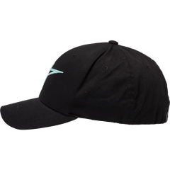 ALPINESTARS Ageless Curve Hat - Black/Light Aqua - Large/XL 1017810101177LX
