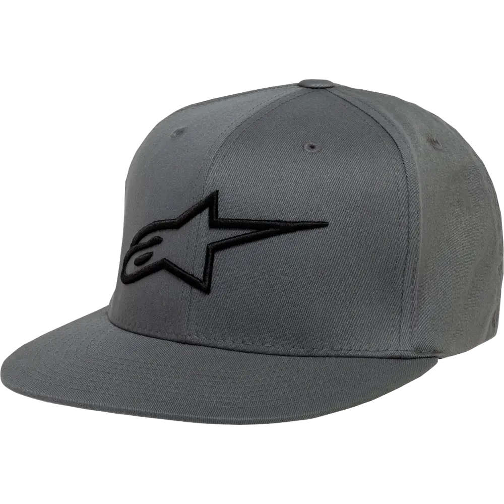 ALPINESTARS Ageless Flat Bill Hat - Charcoal/Black - Small/Medium 1035810151810SM