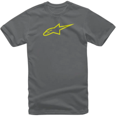 ALPINESTARS Ageless T-Shirt - Charcoal/Hi-Vis Yellow - Medium 1032720301855M
