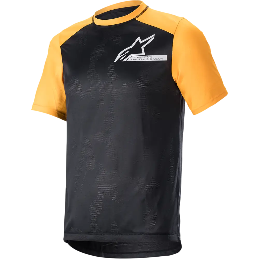 ALPINESTARS Alps 4.0 V2 Short-Sleeve Jersey - Black/Tangerine/White - Medium 1765922-1402-MD