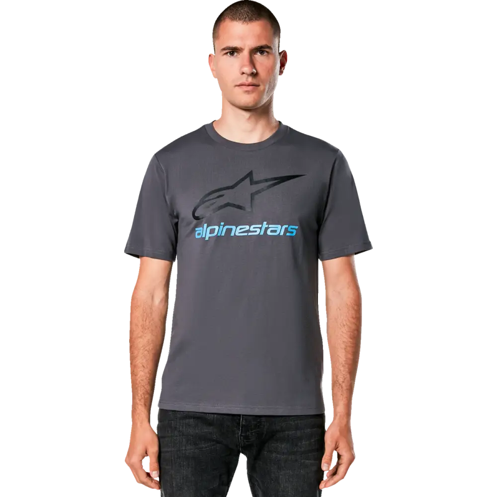 ALPINESTARS Always 2.0 CSF T-Shirt - Charcoal/Black/Blue - XL 1214-73106-1818-XL