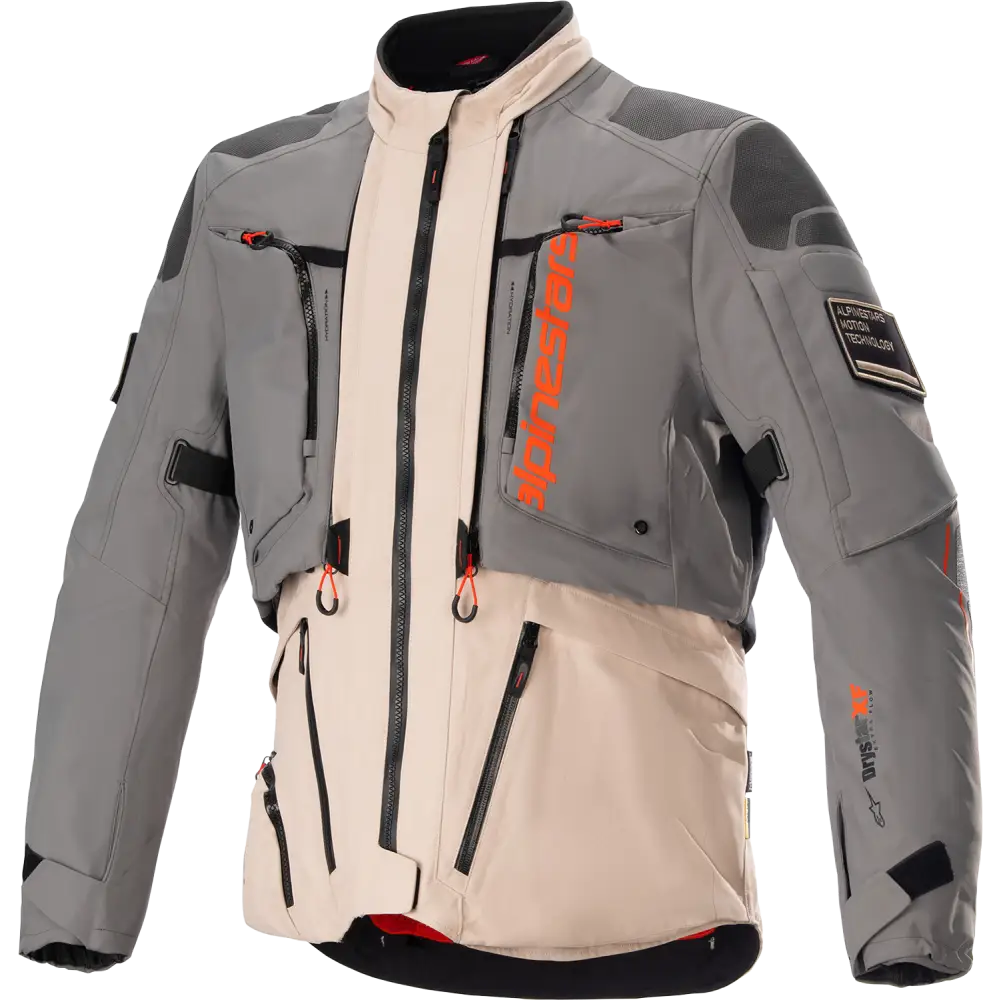 ALPINESTARS AMT-10R Drystar? XF Jacket - Fur Gray/Pale Brown/Spicy Orange - Small 3209623-9684-S