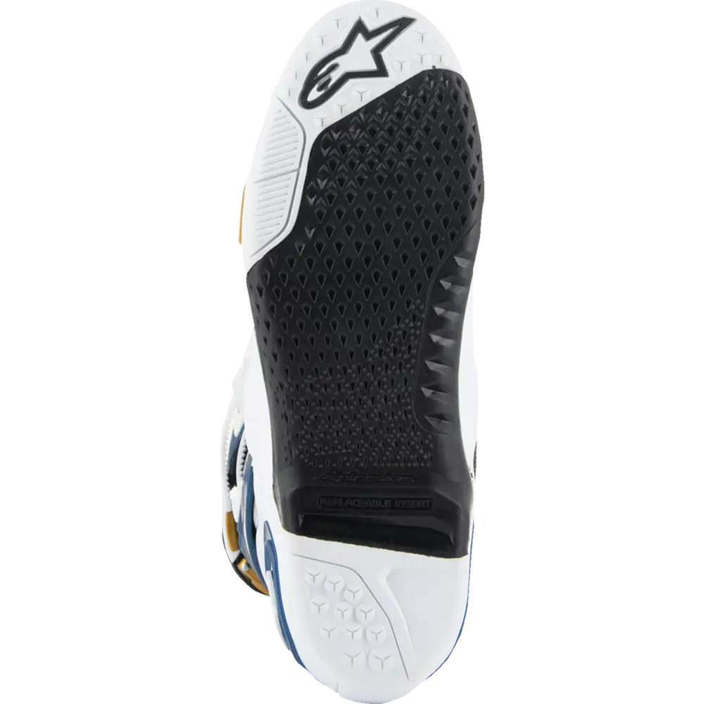 ALPINESTARS Arlington LE Tech 10 Boots - White/Blue/Gold - US 10 2010020-262-10