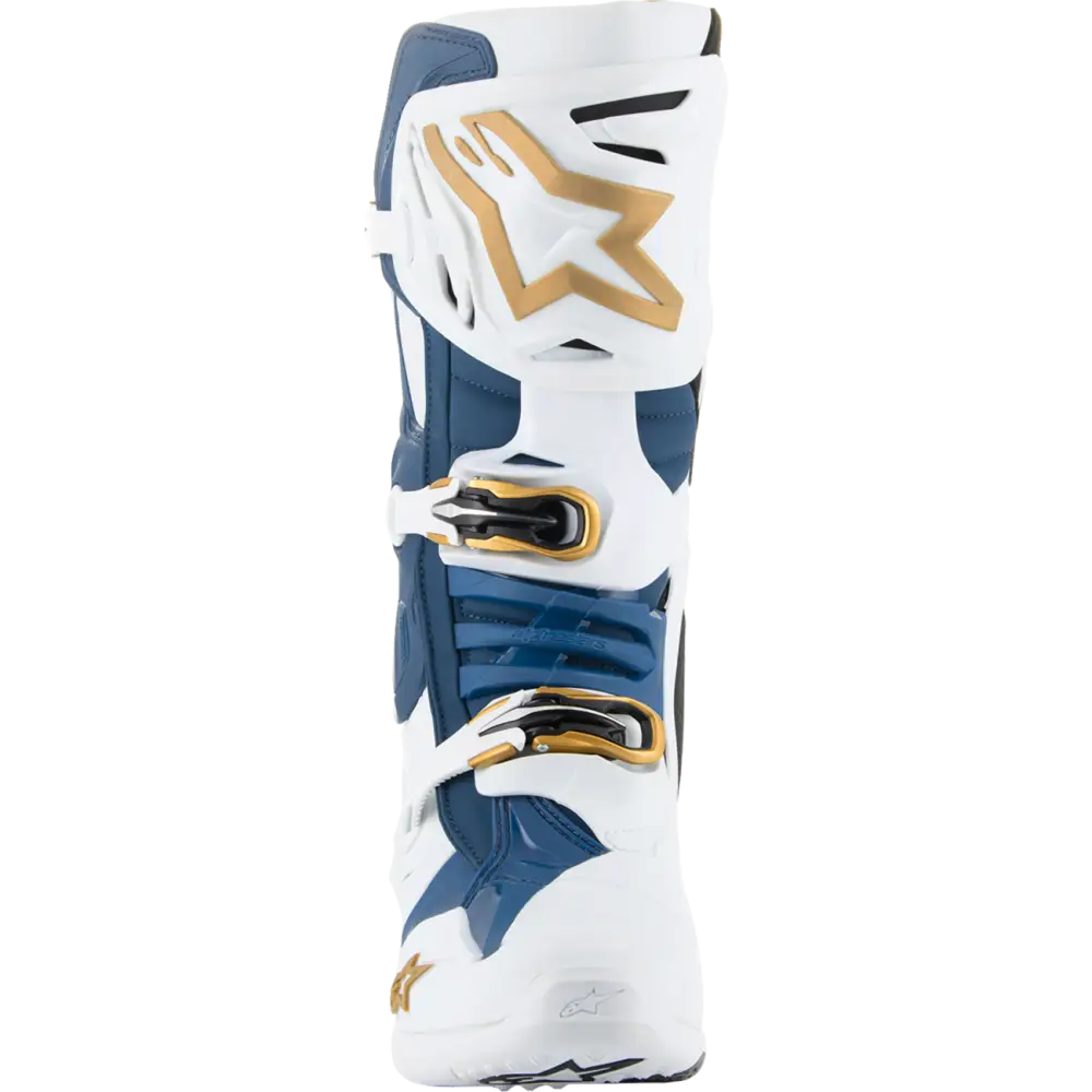 ALPINESTARS Arlington LE Tech 10 Boots - White/Blue/Gold - US 10 2010020-262-10