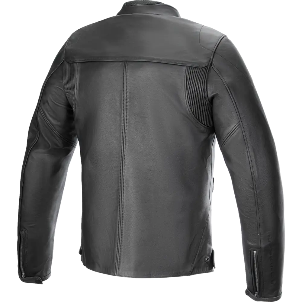 ALPINESTARS Blacktrack Leather Jacket - Black - 3XL 3103824-1100-3X