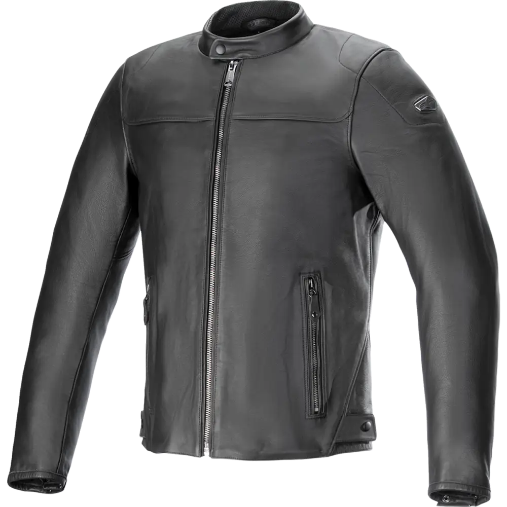 ALPINESTARS Blacktrack Leather Jacket - Black - 3XL 3103824-1100-3X