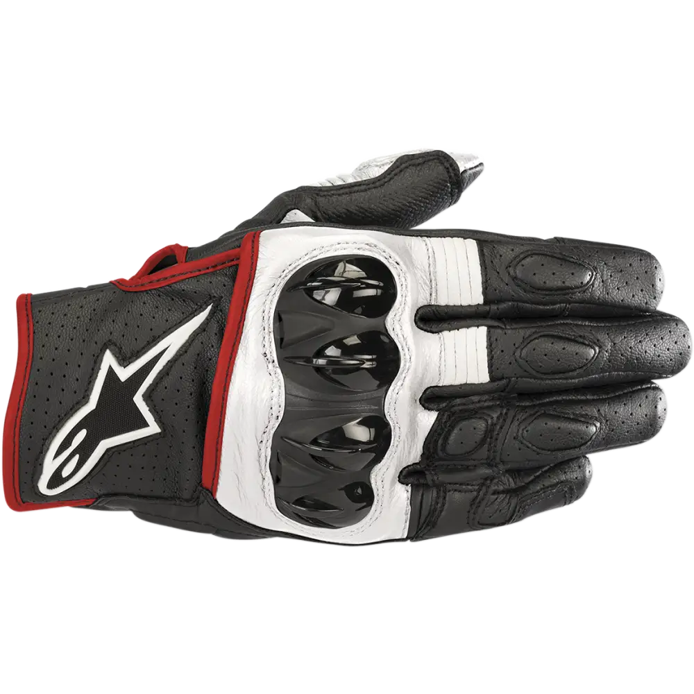 ALPINESTARS Celer V2 Gloves - Black/White/Fluo Red - Small 3567018-1231-S