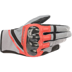 ALPINESTARS Chrome Gloves - Ash Gray/Black/Bright Red - XL 3568721-9203-XL