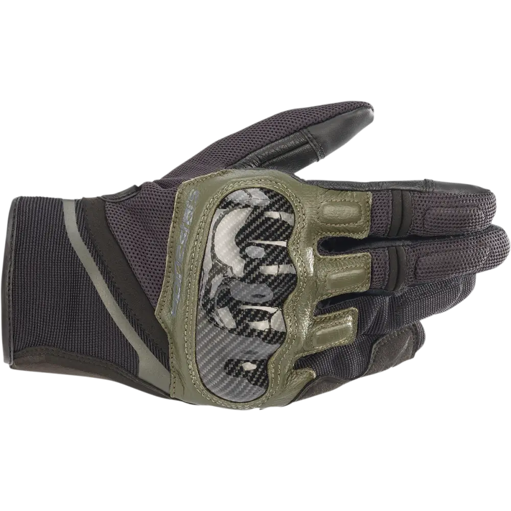 ALPINESTARS Chrome Gloves - Black/Forest - Small 3568721-1681-S
