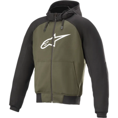 ALPINESTARS Chrome Hoodie - Black/Green - 4XL 4200918-1681-4X