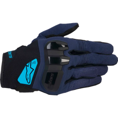 ALPINESTARS Chrome V2 Gloves - Dark Blue Hawaiian Ocean - Small 3560925-7198-S