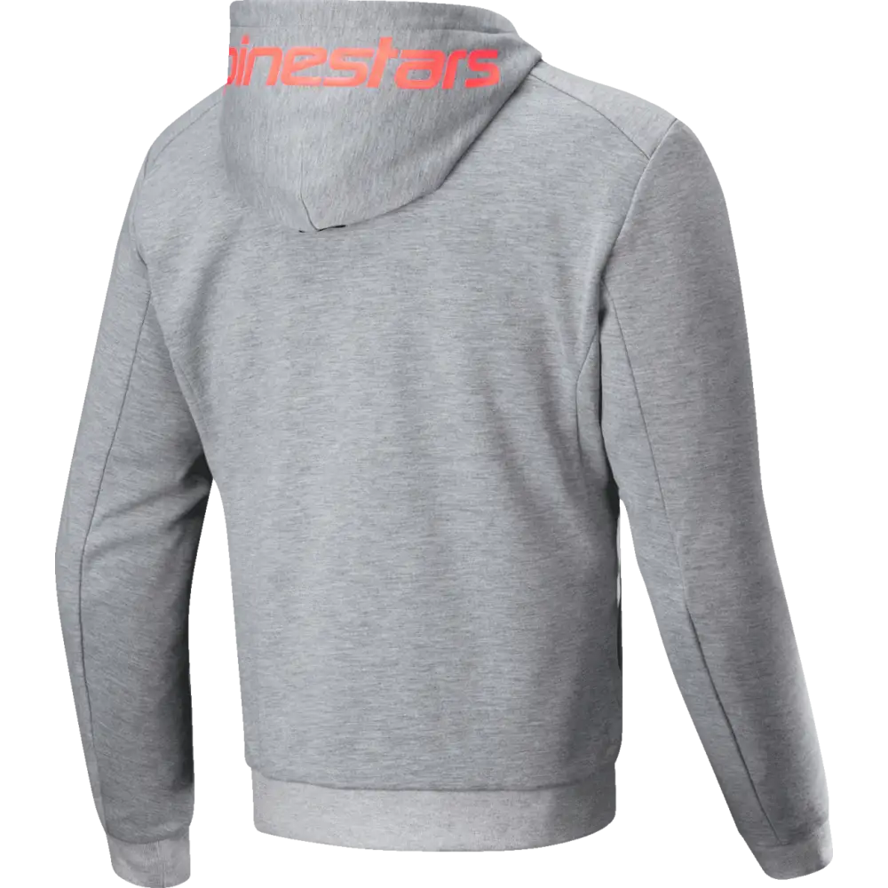ALPINESTARS Chrome v2 Sport Hoodie - Heather Gray/Red Fluo - 2XL 4200325-9199-2XL