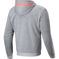 ALPINESTARS Chrome v2 Sport Hoodie - Heather Gray/Red Fluo - 2XL 4200325-9199-2XL