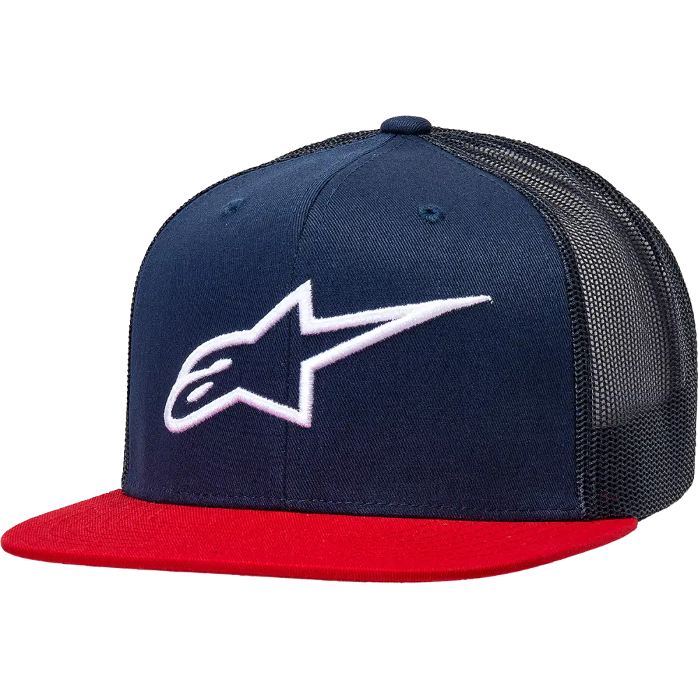 ALPINESTARS Corp Trucker Hat - Navy/Red - One Size 1025810037030OS