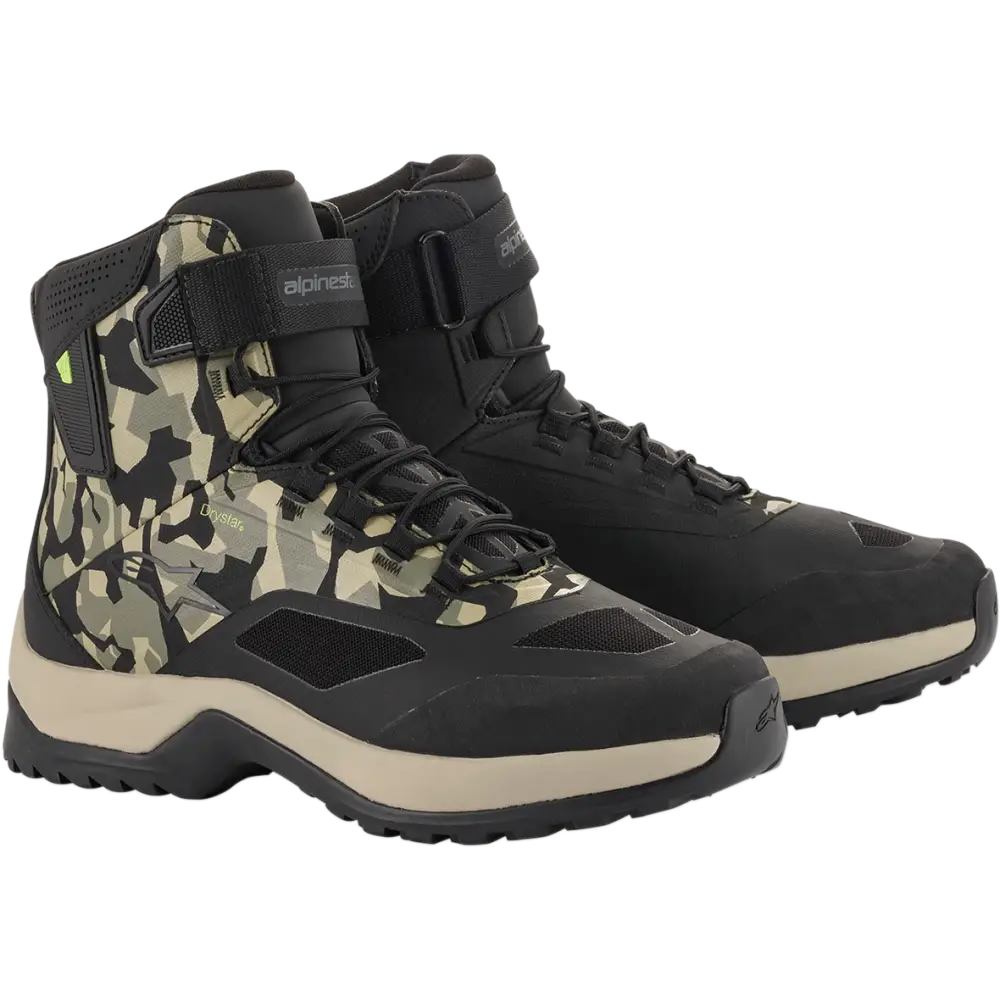ALPINESTARS CR-6 Drystar? Shoes - Black/Brown/Green - US 10 2611020160910