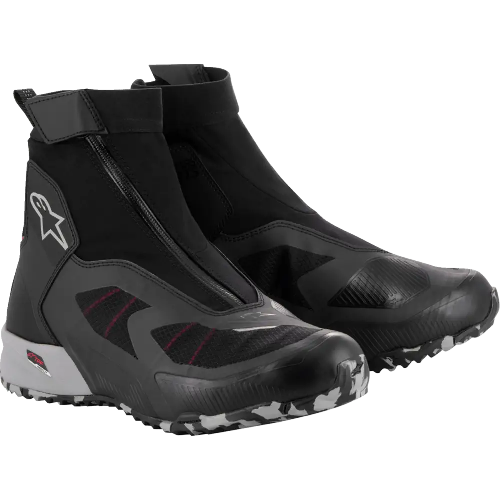 Alpinestars CR-8 Gore-Tex Shoes - Black/Grey/Red / US 8 - Footwear Group