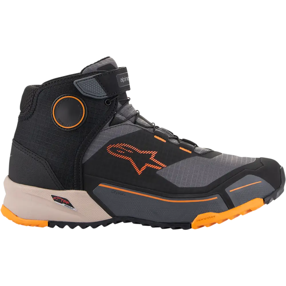 ALPINESTARS CR-X Drystar? Shoes - Black/Brown/Orange - US 11 26118201284-11