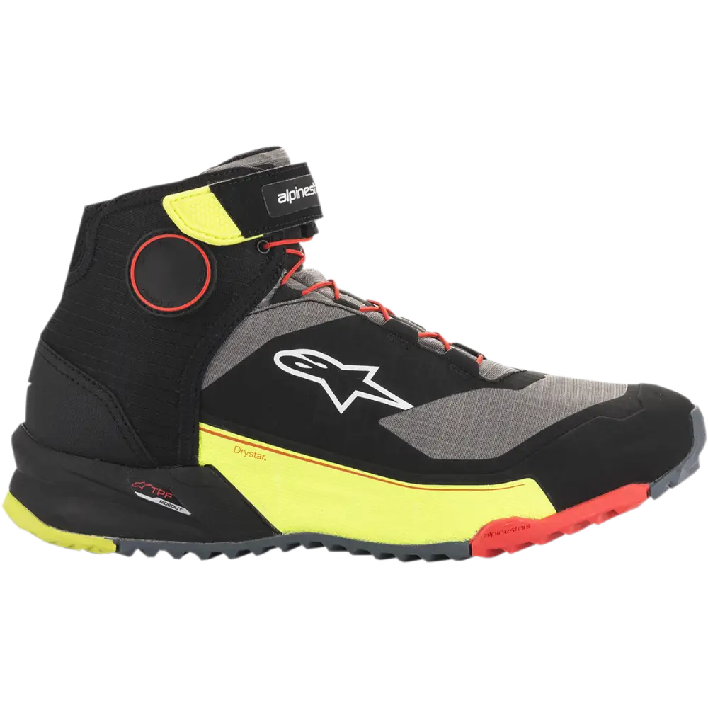 ALPINESTARS CR-X Drystar? Shoes - Black/Red/Yellow Fluorescent - US 12 2611820153812
