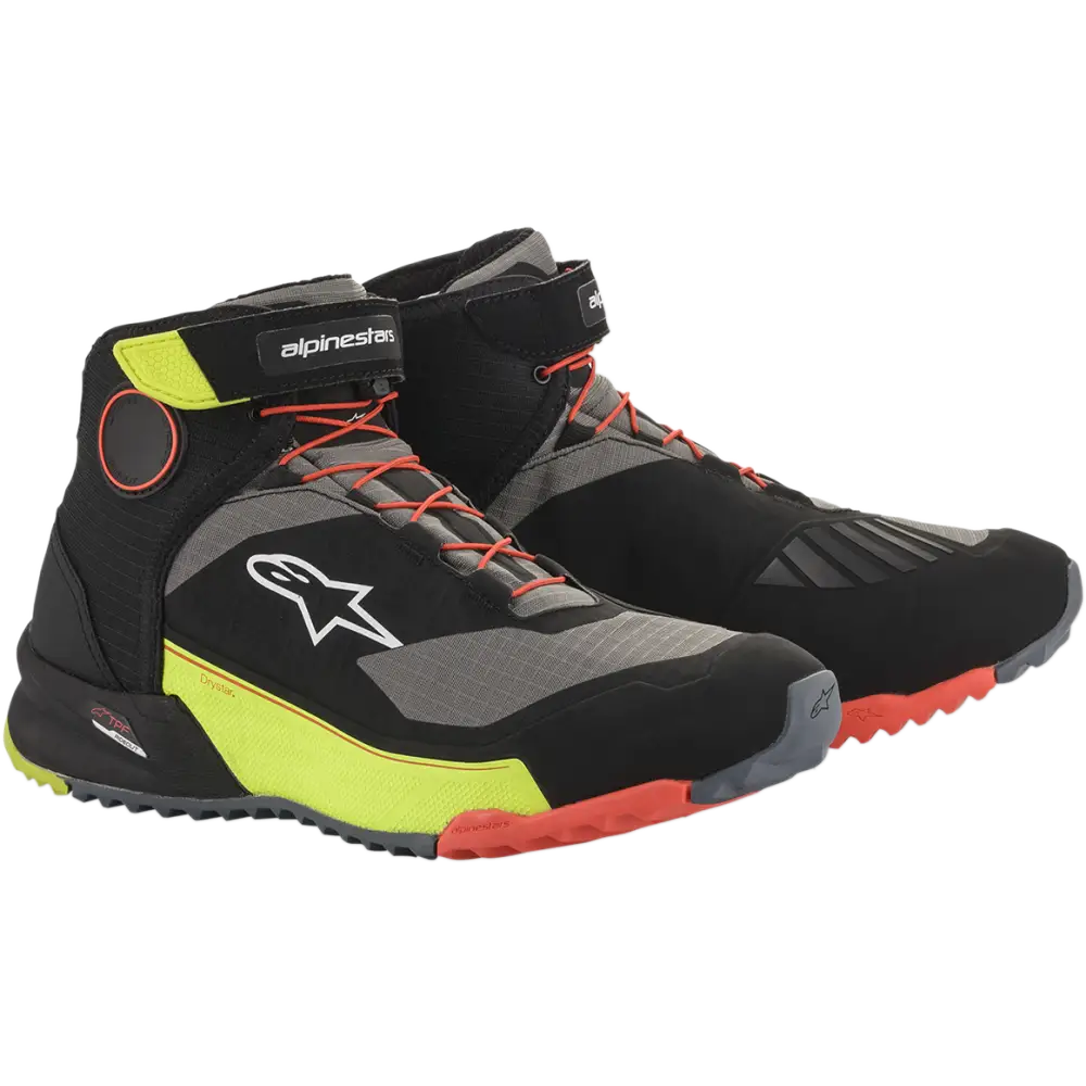 ALPINESTARS CR-X Drystar? Shoes - Black/Red/Yellow Fluorescent - US 8.5 261182015388.5