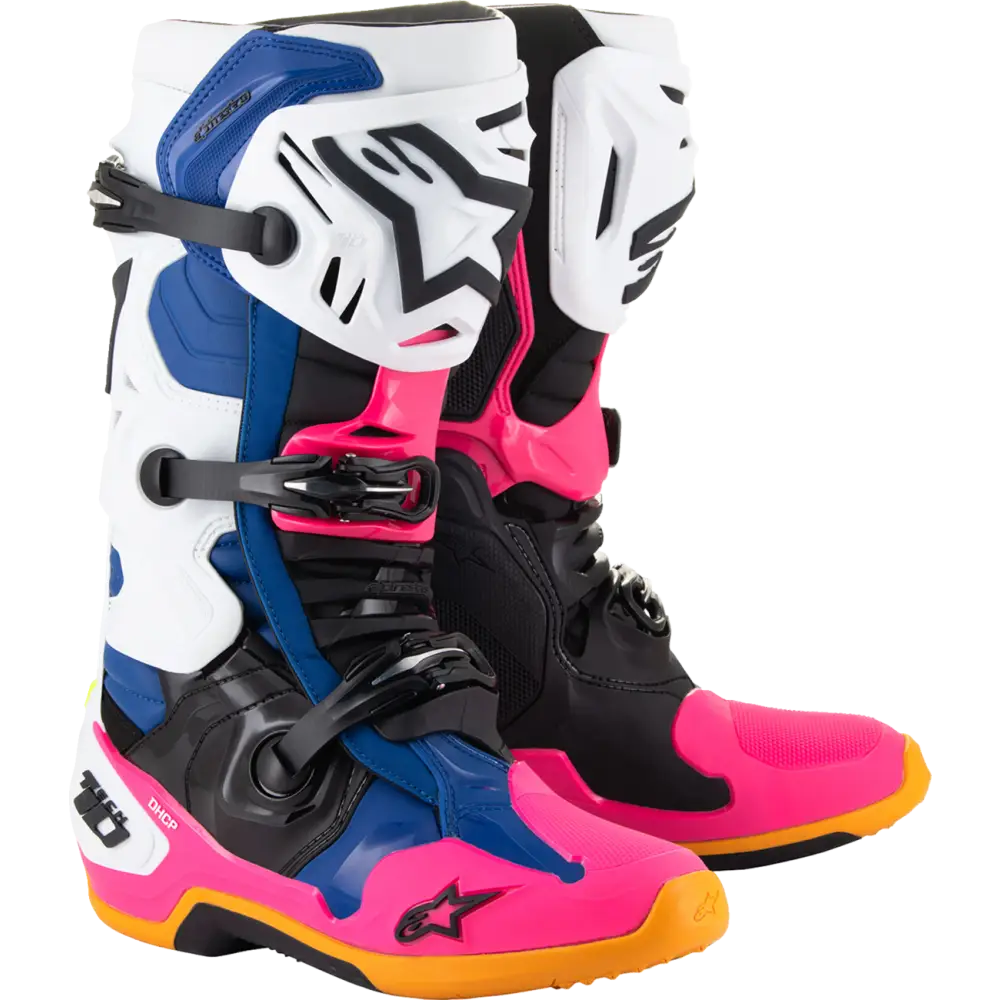 ALPINESTARS Daytona Coast Limited Edition Tech 10 Boots - White/Blue/Pink - US 9 2010020-2014-9