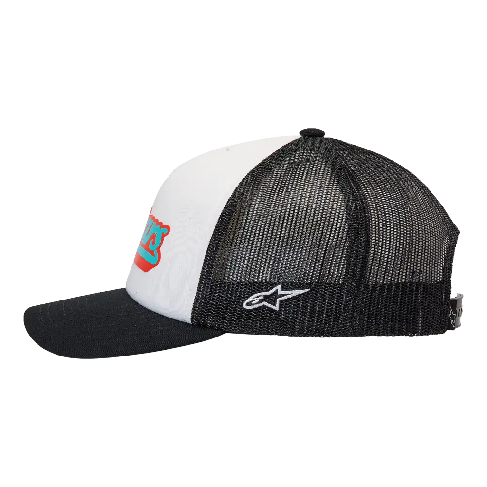 ALPINESTARS Delivery Trucker Hat - White/Black - One Size 1213810102010OS