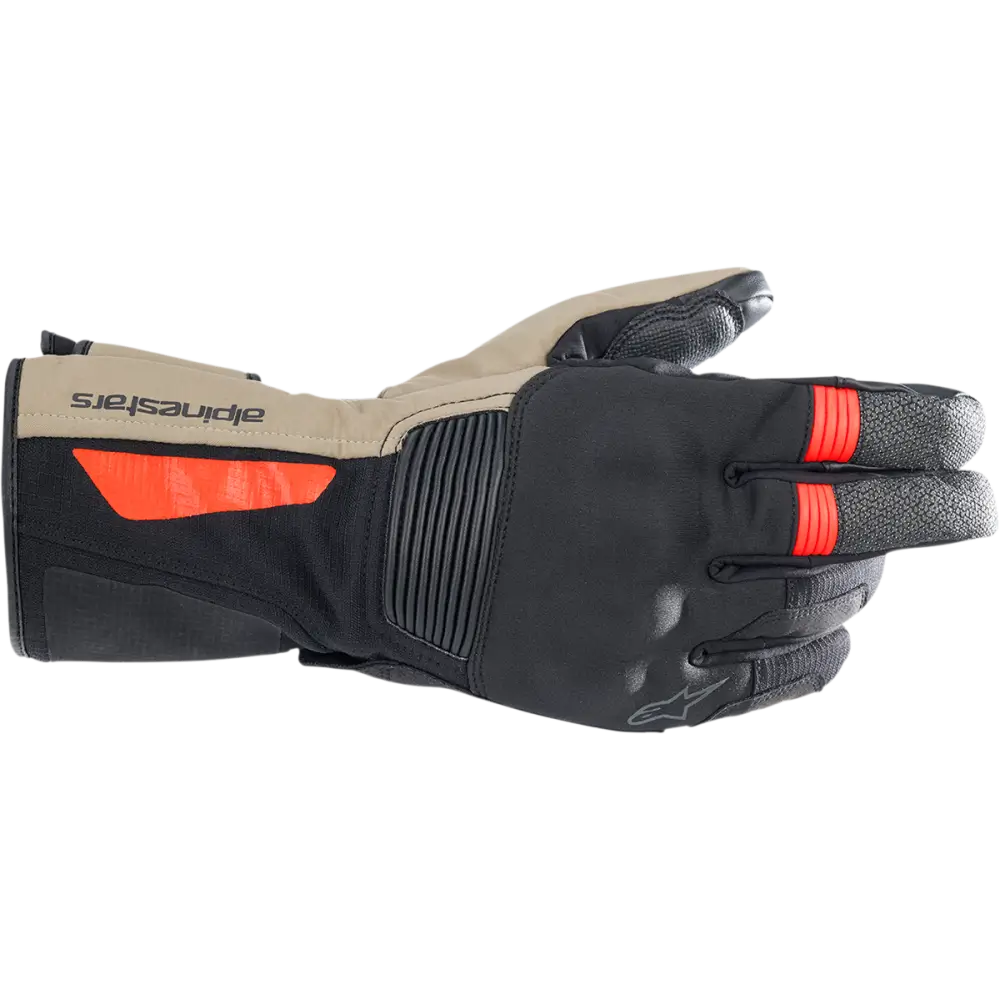ALPINESTARS Denali Aerogel Drystar? Gloves - Black/Dark Khaki/Fluo Red - Medium 3526922-1853-M