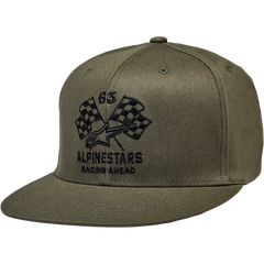 ALPINESTARS Double Check Flat Bill Hat - Military/Black - Large/XL 1212812306910LX