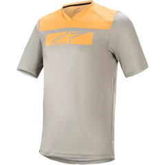 ALPINESTARS Drop 4.0 Short-Sleeve Jersey - Gray Steel/Tangerine - Medium 1766220-6004-MD