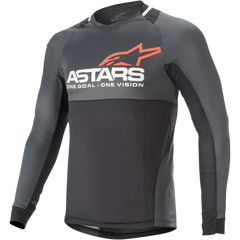 ALPINESTARS Drop 8.0 Long-Sleeve Jersey - Black/Coral - 2XL 1766921-1793-2X