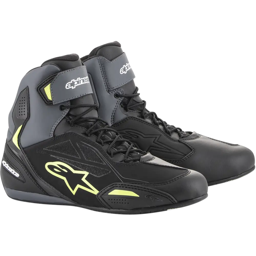 ALPINESTARS Faster-3 Drystar? Shoes - Black/Gray/Yellow - US 10.5 2540719175-10.5
