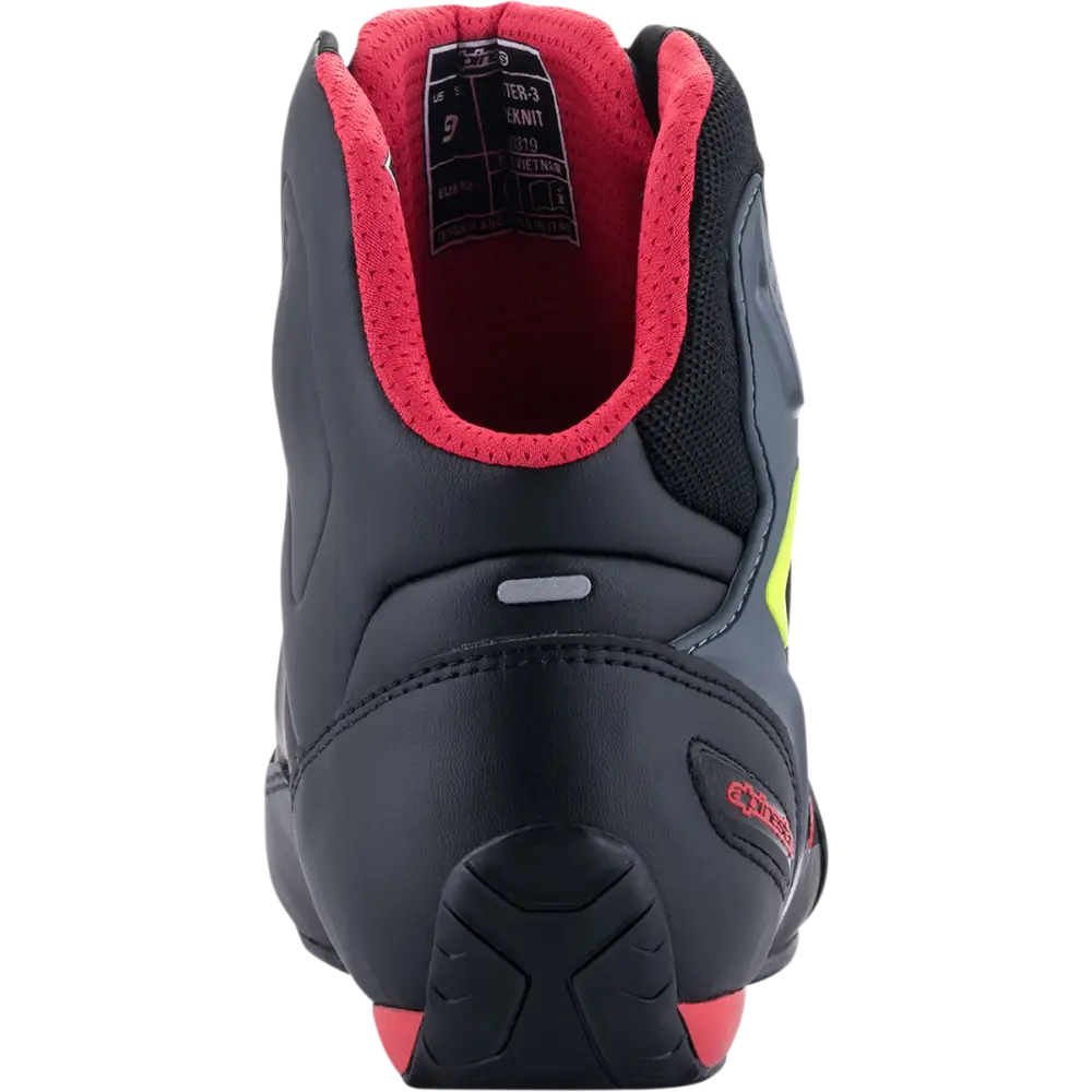 ALPINESTARS Faster-3 Rideknit? Shoes - Black/Red/Yellow - US 13.5 251031913613.5