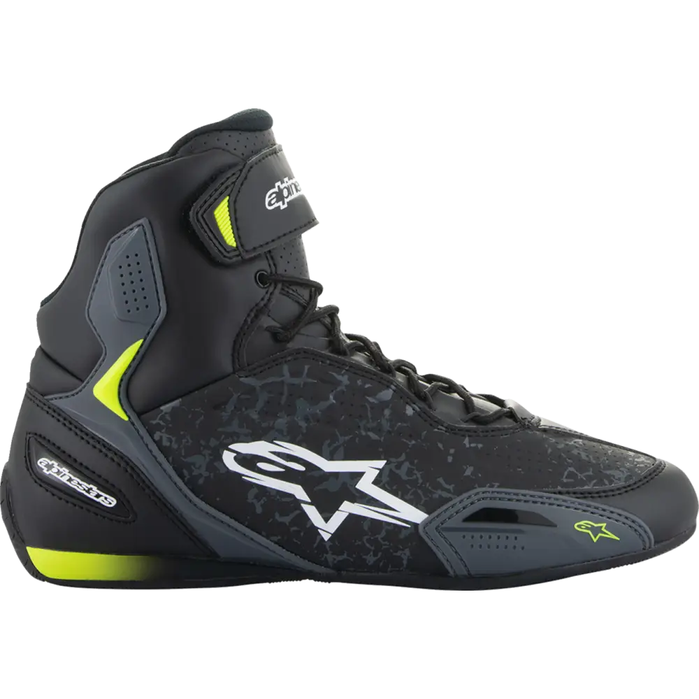 ALPINESTARS Faster-3 Shoes - Black/Yellow - US 9 2510219-155-9