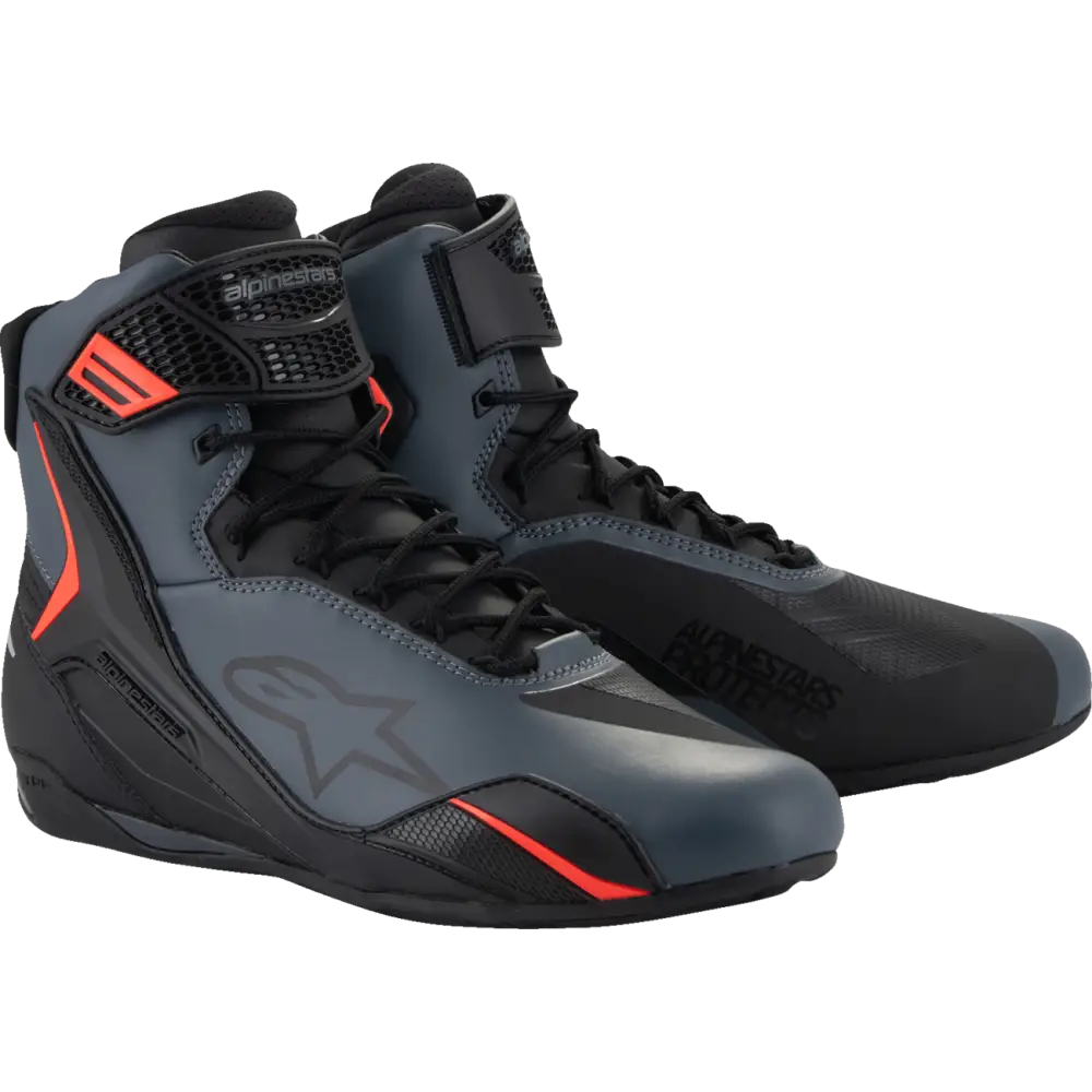ALPINESTARS Faster-4 Shoes - Black/Gray/Red - US 7.5 2510425-1130-75