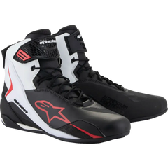 ALPINESTARS Faster-4 Shoes - Black/White/Red - US 13.5 2510425-123-135