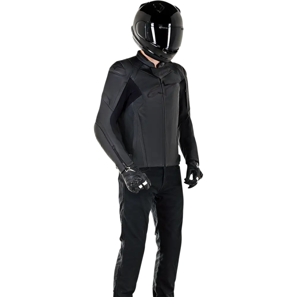 ALPINESTARS Faster v2 Leather Jacket - Black - US 38 / EU 48 3103521-1100-48