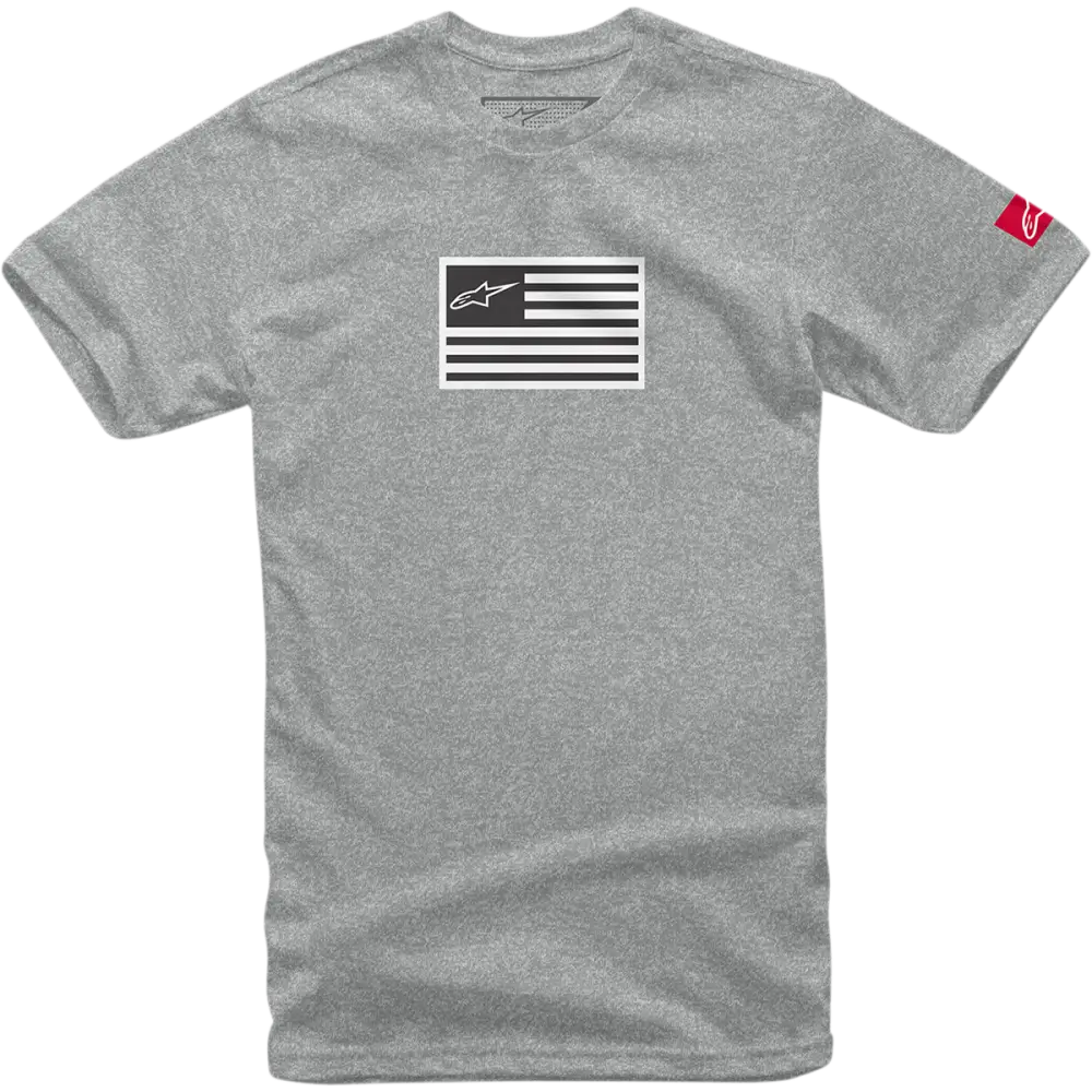 ALPINESTARS Flagged T-Shirt - Heather Gray - Large 1213720381026L